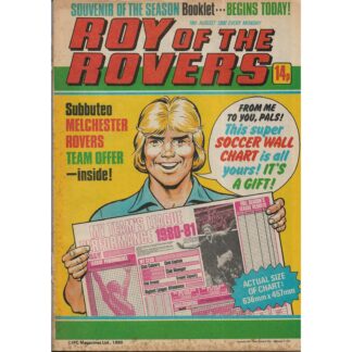 16th August 1980 - Roy Of The Rovers