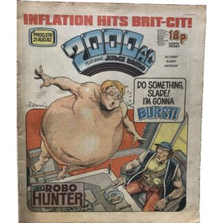 21st August 1982 - BUY NOW - 2000 AD - issue 278 - an original comic.