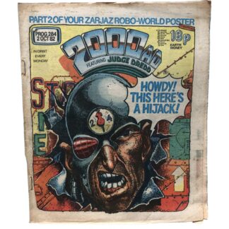 2nd October 1982 - BUY NOW - 2000 AD - issue 284 - an original comic.