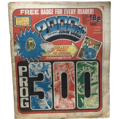 22nd January 1983 - BUY NOW - 2000 AD - issue 300 - an original comic.