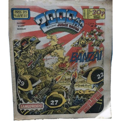 4th June 1983 - BUY NOW - 2000 AD - issue 319 - an original comic.