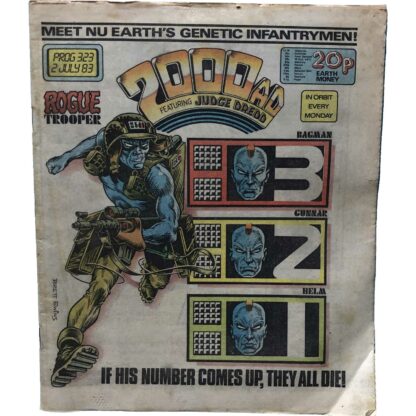 2nd July 1983 - BUY NOW - 2000 AD - issue 323 - an original comic.