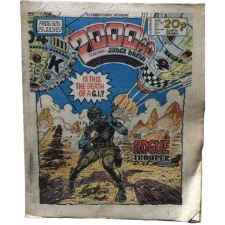 23rd July 1983 - BUY NOW - 2000 AD - issue 326 - an original comic.