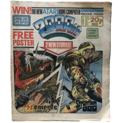 24th September 1983 - BUY NOW - 2000 AD - issue 335 - an original comic.