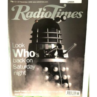 13th November 1999 - Radio Times - Dr Who - The Daleks
