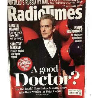 1st November 2014 - Radio Times - Dr Who - Peter Capaldi
