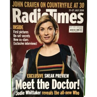 21st July 2018 - Radio Times - Dr Who - Jodie Whittaker