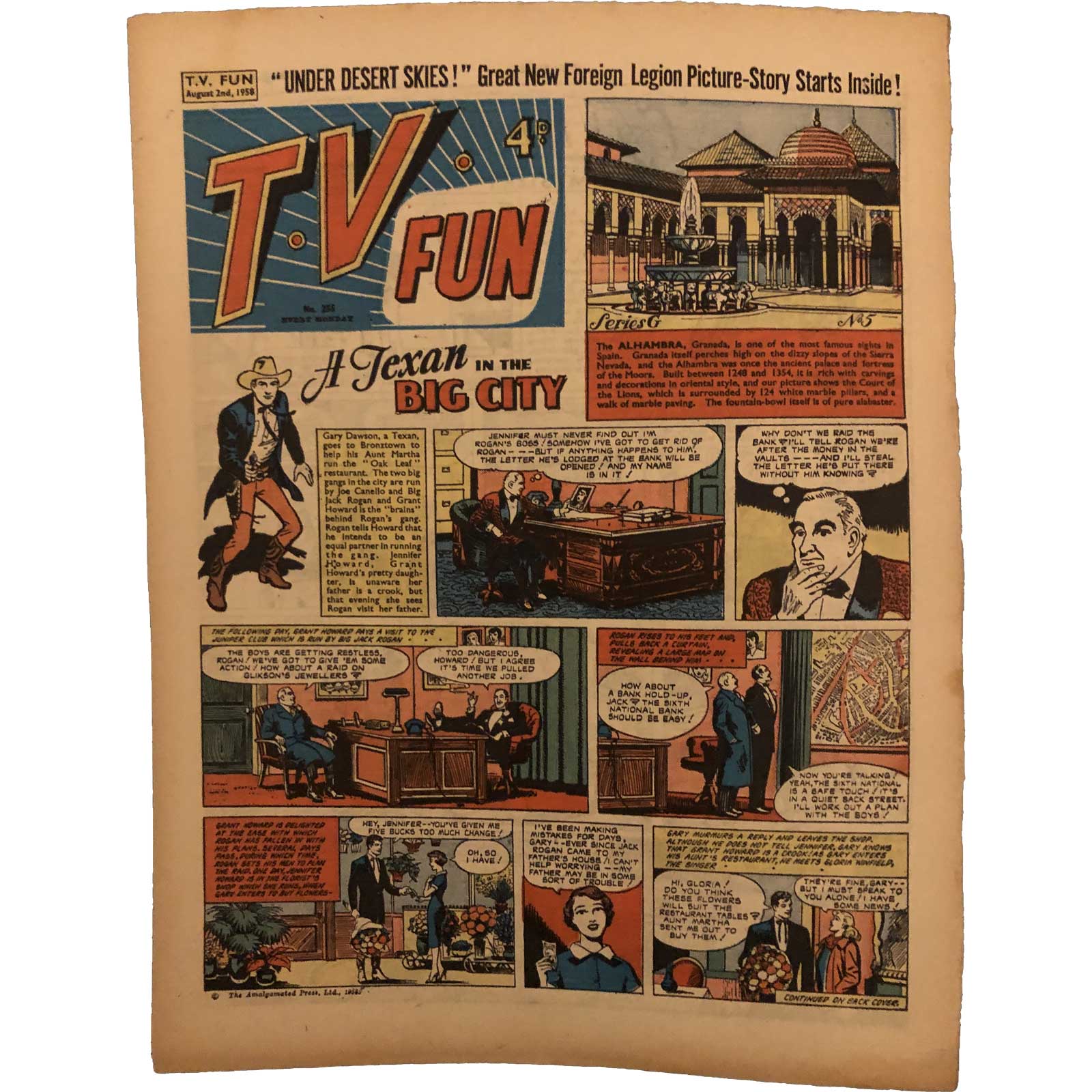2nd to 8th August 1958 - BUY NOW –  Fun comic - Issue no: 255