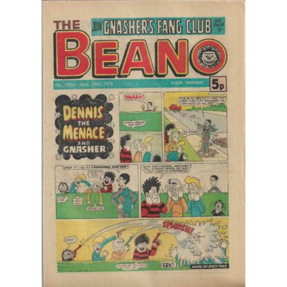 The Beano - 28th January 1978 - issue 1854