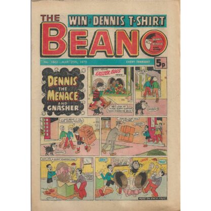 The Beano - 25th March 1978 - issue 1862
