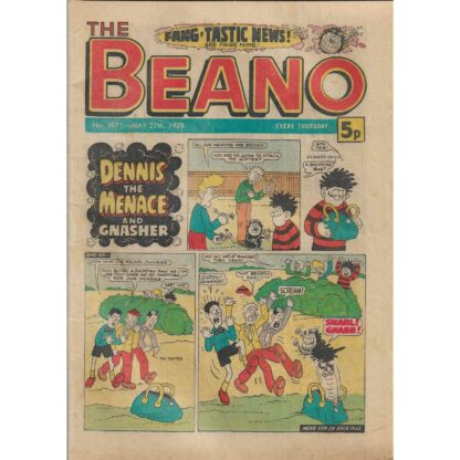 The Beano - 27th May 1978 - issue 1871