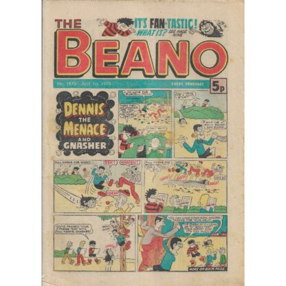 The Beano - 1st July 1978 - issue 1876