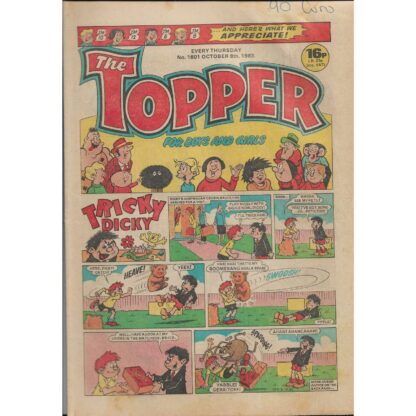 8th October 1983 - The Topper - issue 1601