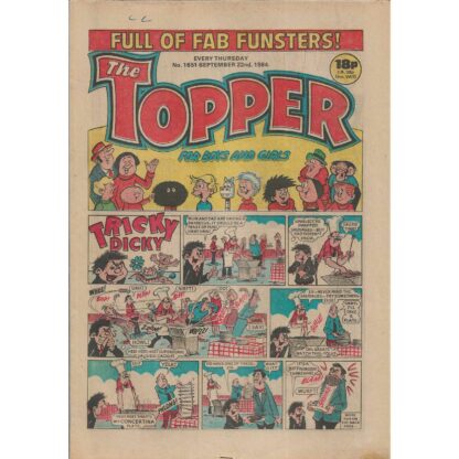 22nd September 1984 - The Topper - issue 1651