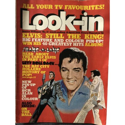 19th April 1975 - Look-in magazine - Elvis Presley